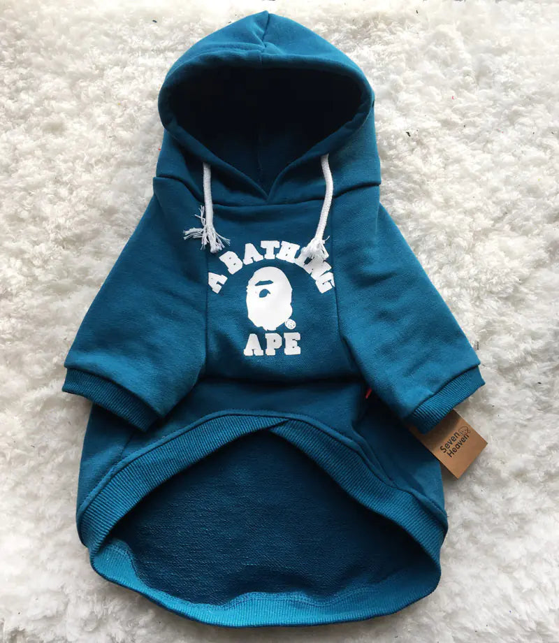 Printed Dog Hoodie