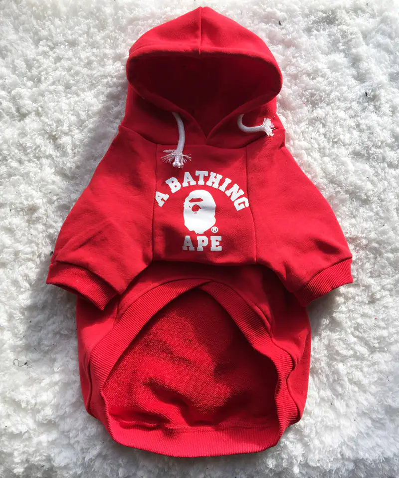 Printed Dog Hoodie