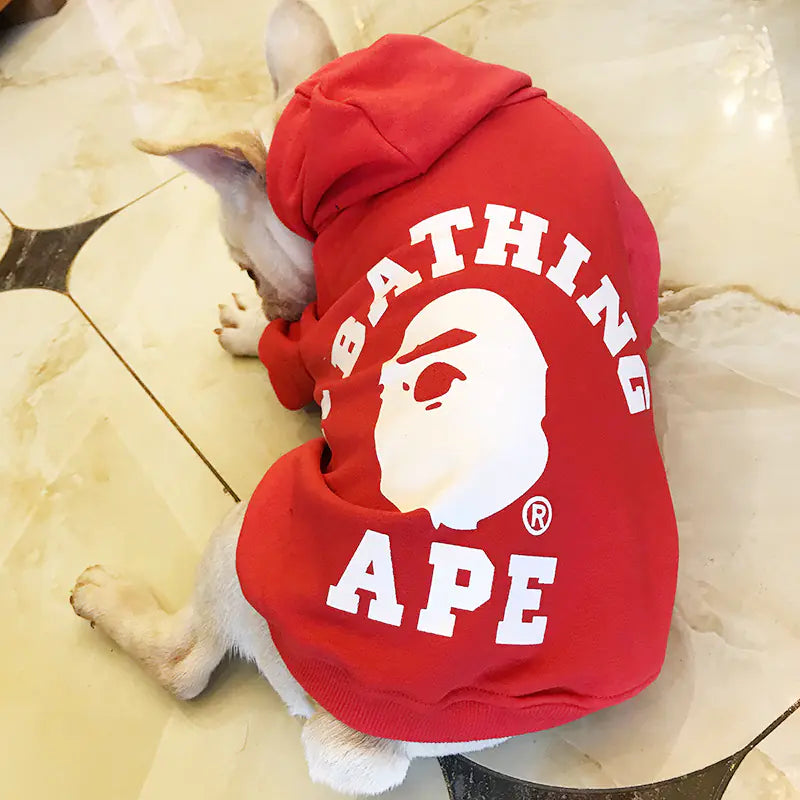 Printed Dog Hoodie