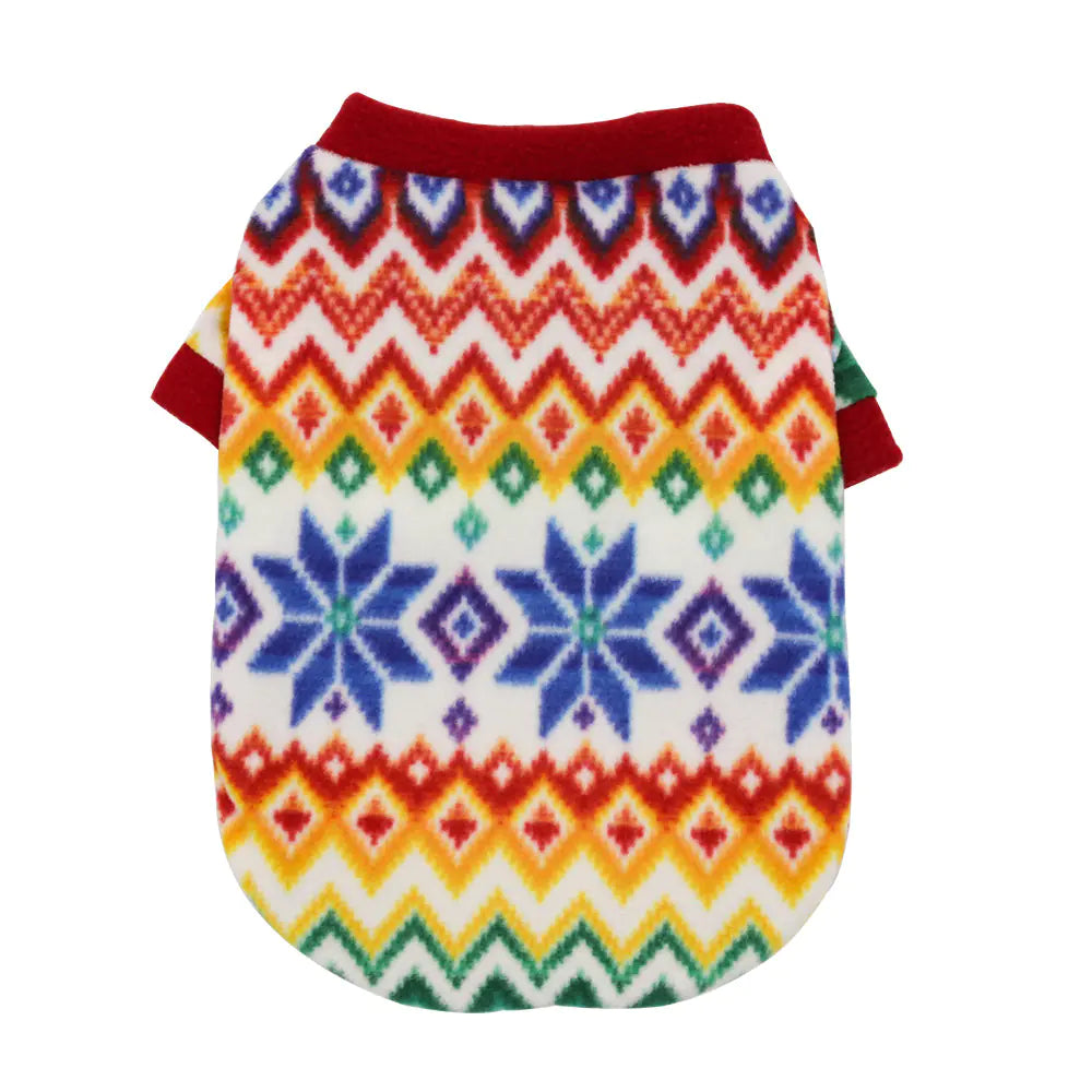 Warm Fleece Christmas Dog Jumpers