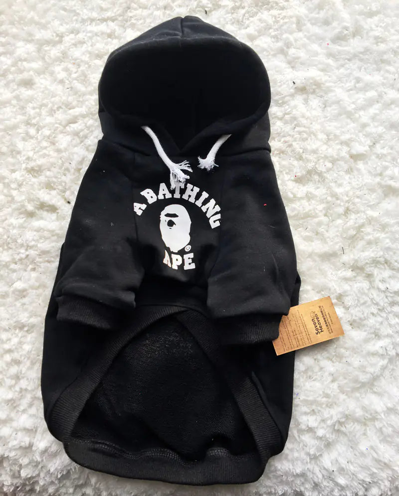 Printed Dog Hoodie