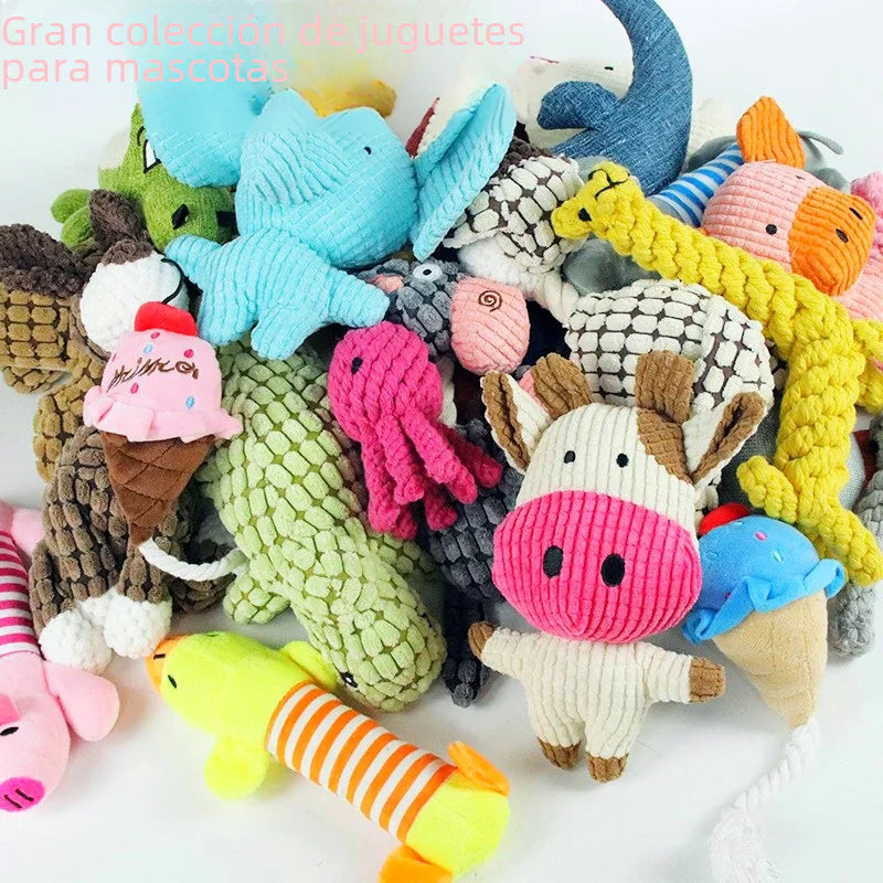 Durable Chew Dog Toys - Cartoon Plush Pet Toys (1pcs)
