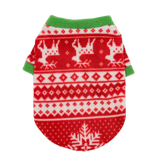 Warm Fleece Christmas Dog Jumpers