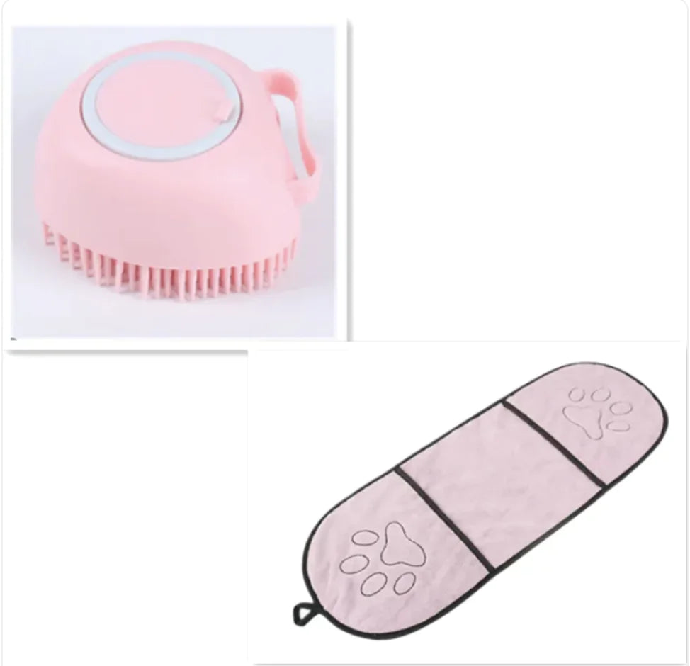 Silicone Soft Bristle Pet Bath Brush