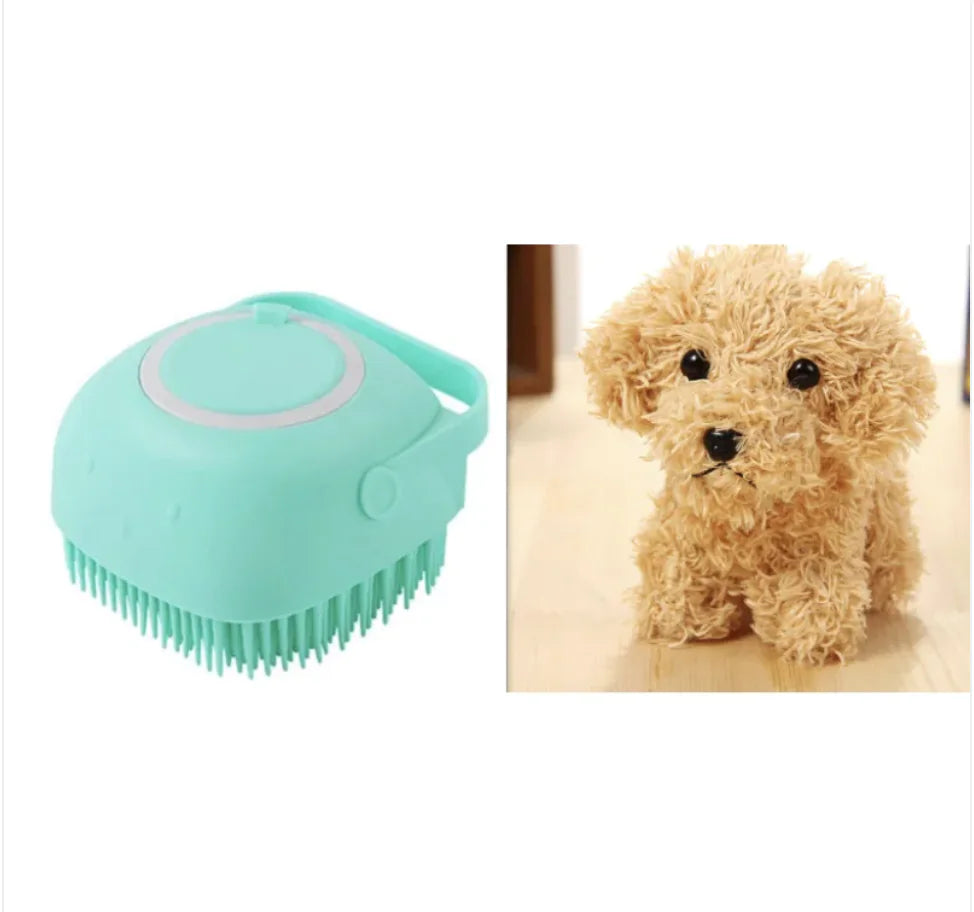 Silicone Soft Bristle Pet Bath Brush
